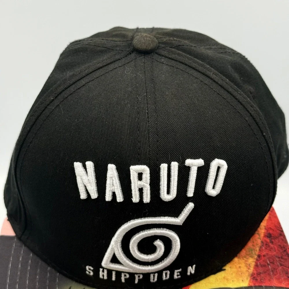 Naruto Shippuden Collection Hat Mens OSFM Black Snapback‎ Anime Manga